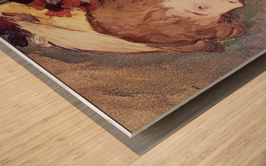 The Blond Nude Wood print