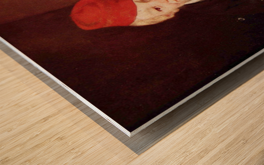Boy with the cherries Wood print