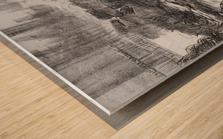 Civil war Wood print