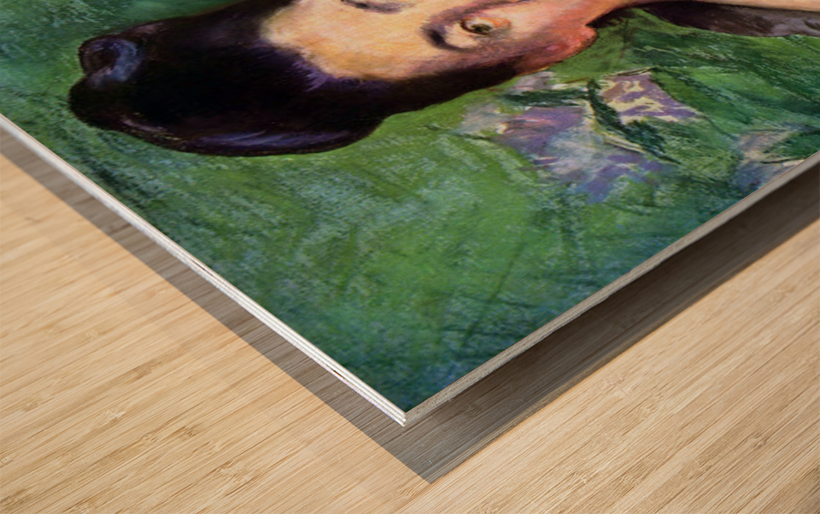 Lady in Fur Wood print