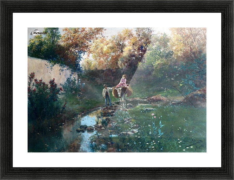 Au bord de l'eau Picture Frame print