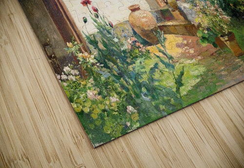 Figures talking inside courtyard Manuel Garcia y Rodriguez puzzle