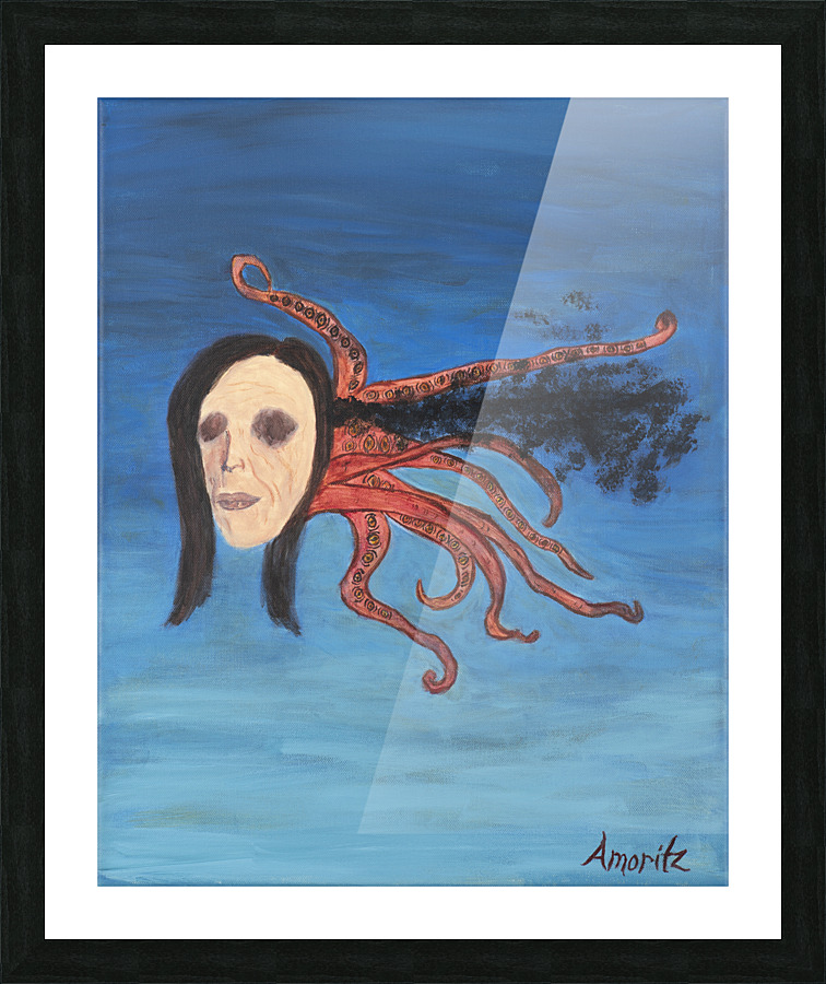 Psychoanalysis Portrait Picture Frame print