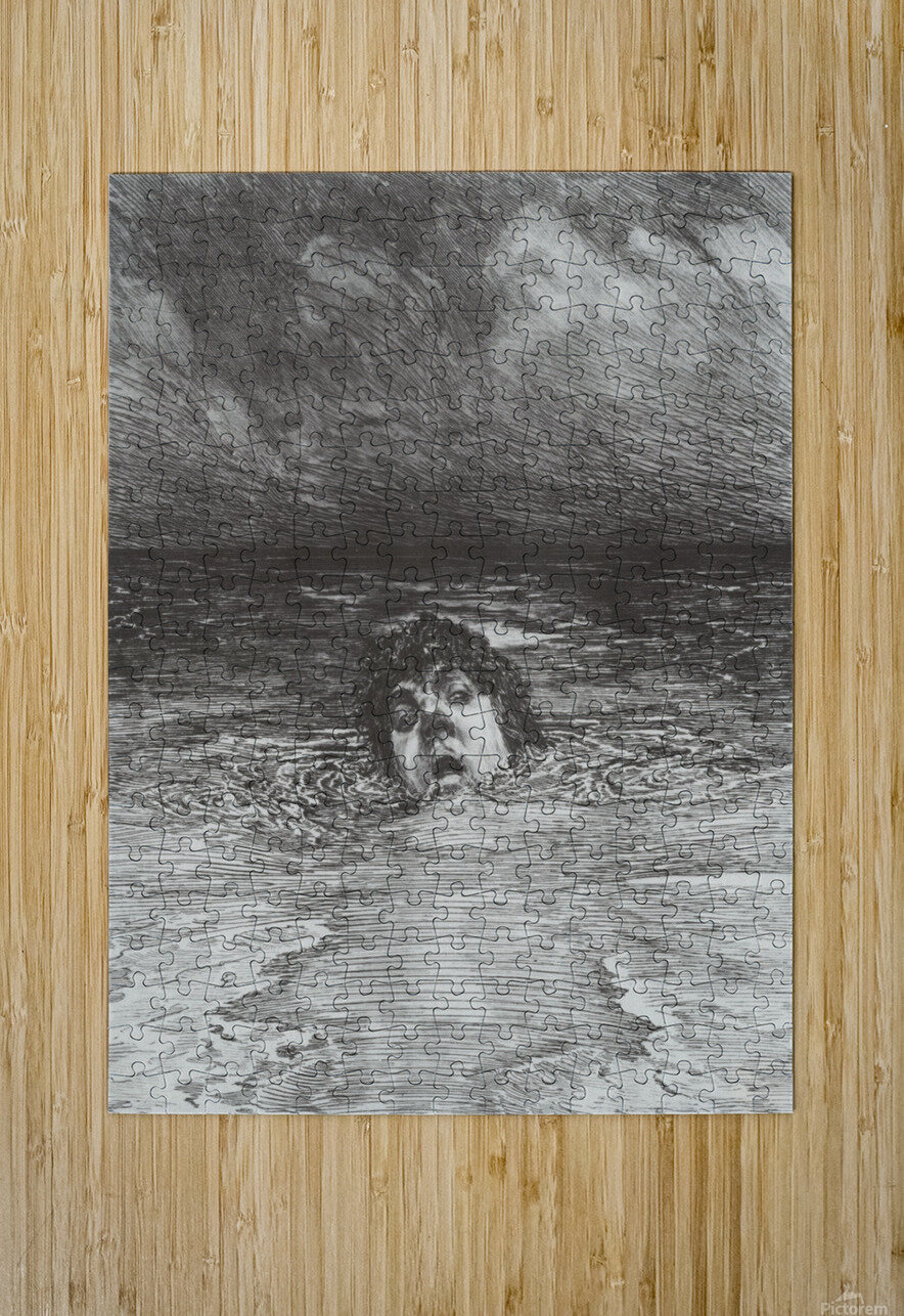 A man drowning by Max Klinger Wall Art
