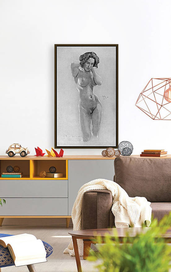 A nude woman by Max Klinger