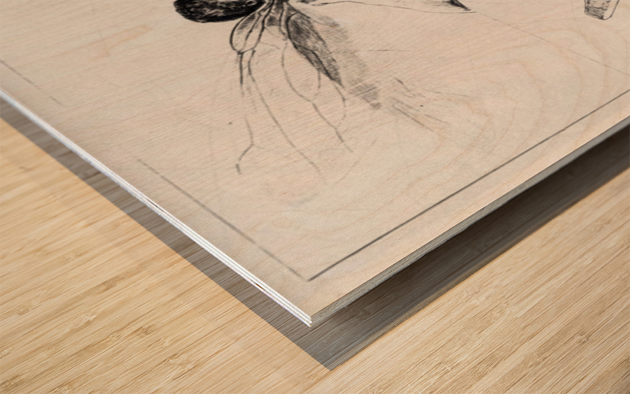 Cupid Wood print