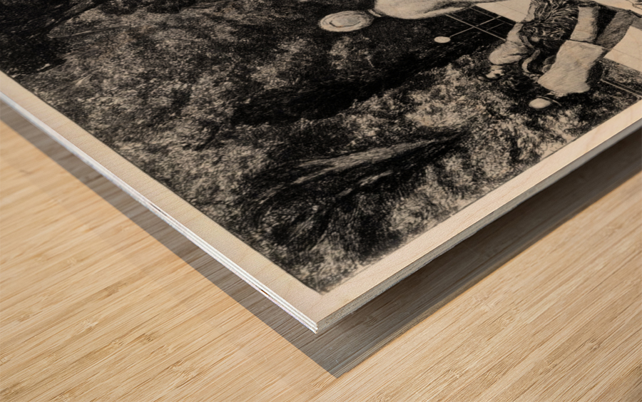 Action Wood print