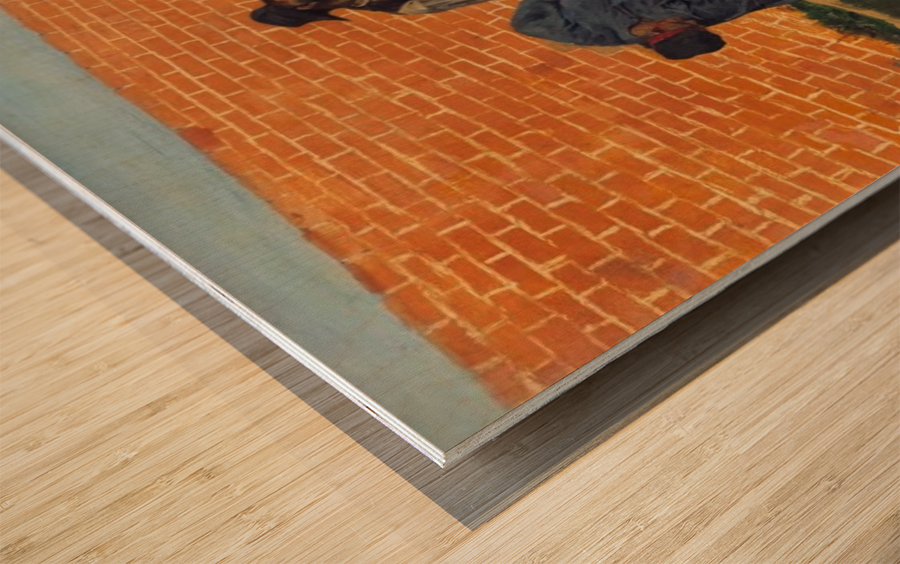 Spazierganger Wood print
