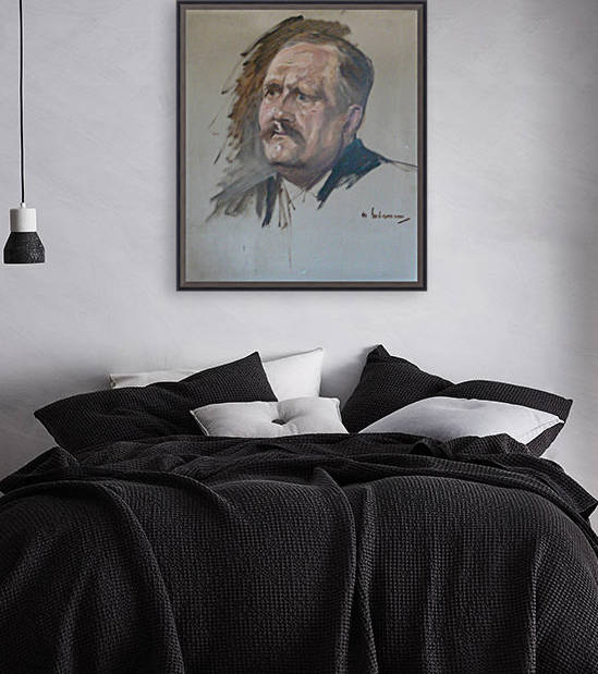 Skizze zum Portrat Friedrich Naumann by Max Liebermann