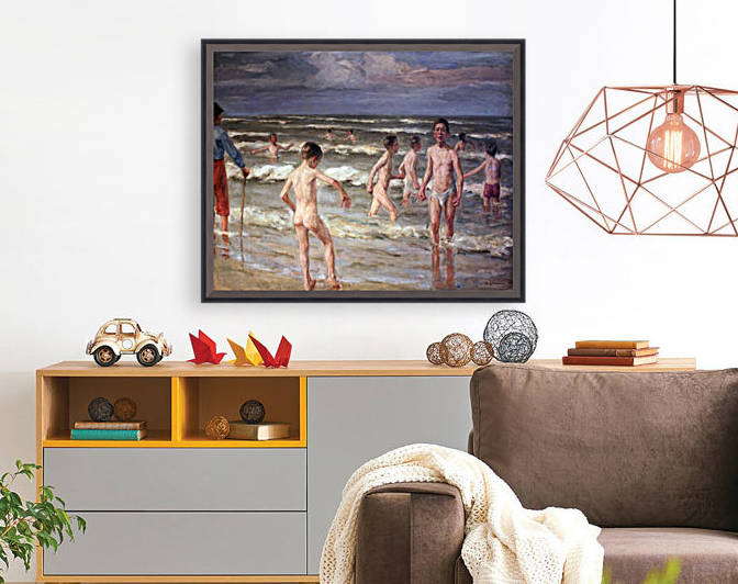 Liebermann Badende Knaben anagoria by Max Liebermann