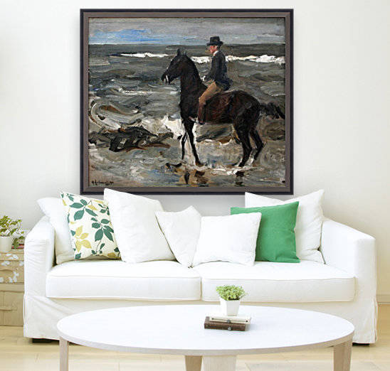 Le Cavalier sur la plage by Max Liebermann
