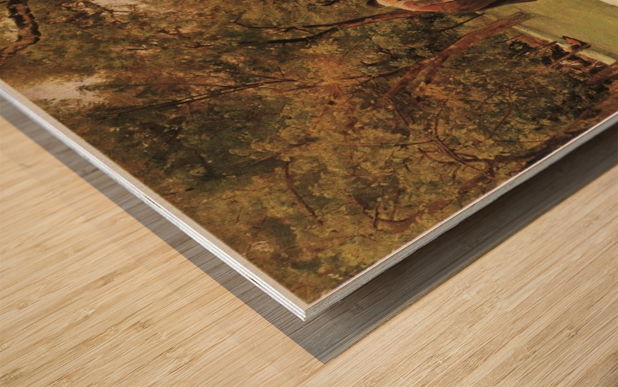 Die Rasenbleiche Wood print