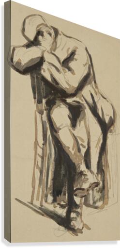 Etude de soldat Canvas Print