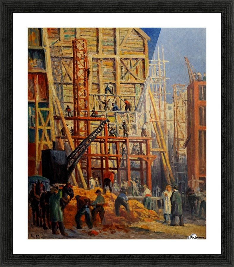 Le chantier Picture Frame print