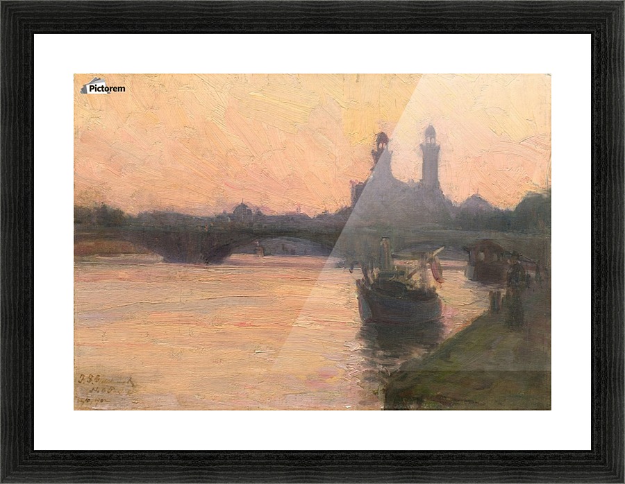 The Seine Picture Frame print
