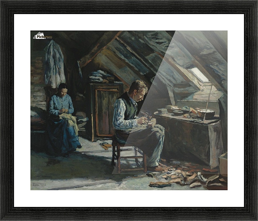 Boot-Maker on Mansarde Picture Frame print