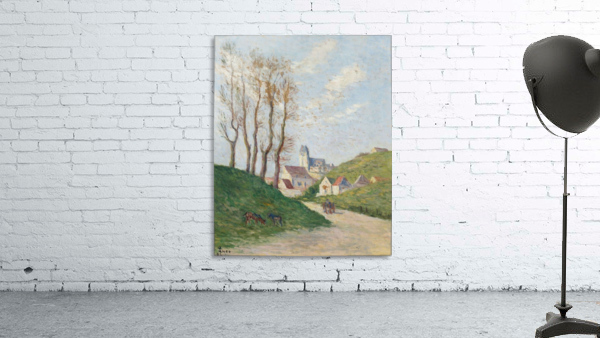 The Road with Goats Pasturing Wall Preview