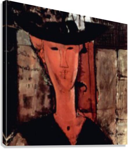 Modigliani - Lady With Hat Canvas Print