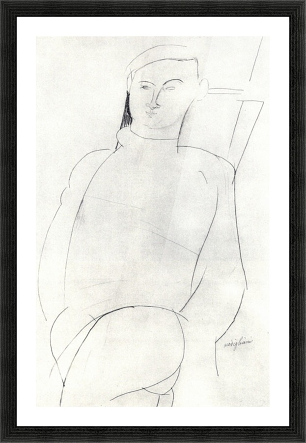 Modigliani - Jacques Lipchitz Picture Frame print