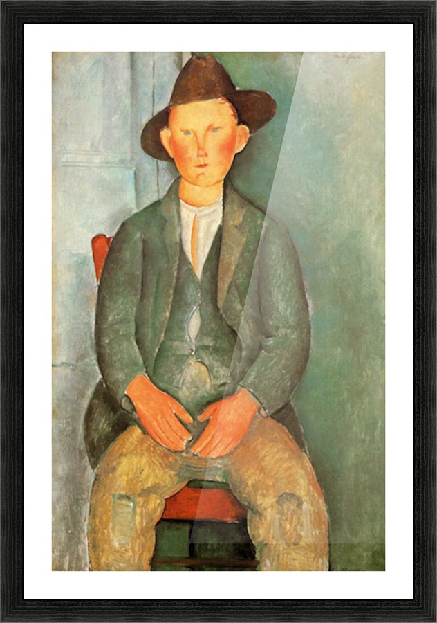 Modigliani - Peasant boy Picture Frame print