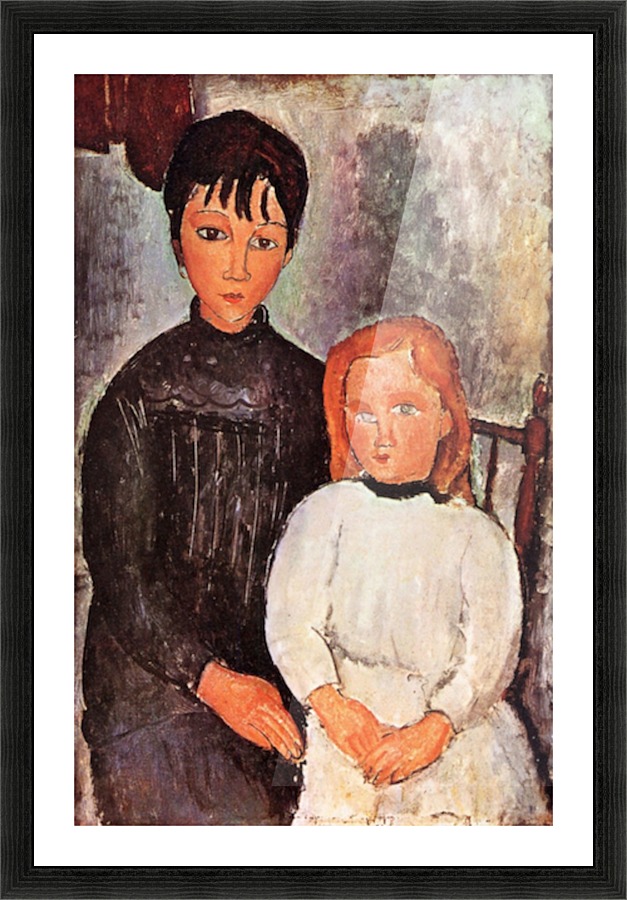 Modigliani - Two children Picture Frame print