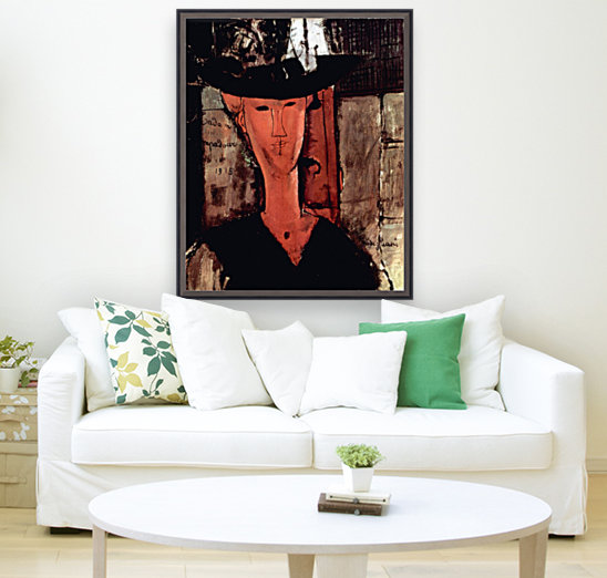 Modigliani - Lady With Hat Reproduction