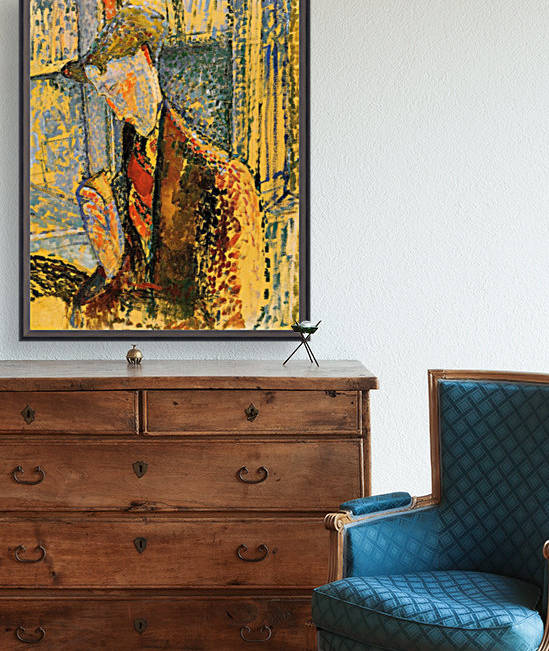 Modigliani - Portrait of Frank Burty Haviland -2- by Modigliani