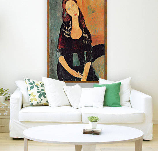 Modigliani - Portrait of Jeanne Hebuterne -6- by Modigliani