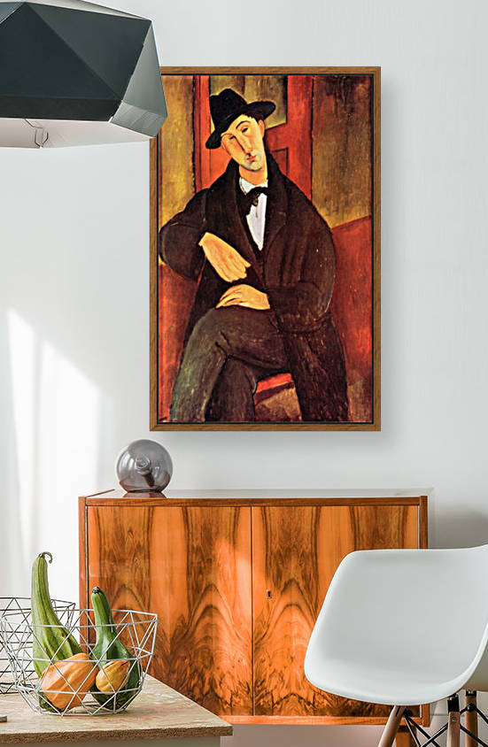 Modigliani - Portrait of Mario Varfogli -2- by Modigliani