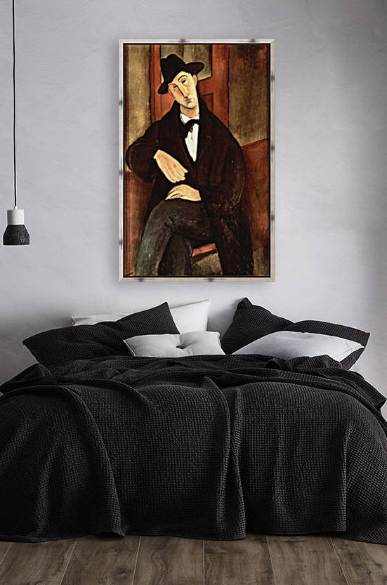 Modigliani - Portrait of Mario Varfogli by Modigliani