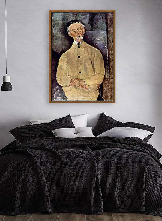 Modigliani - Portrait of Mr. Lepoutre by Modigliani