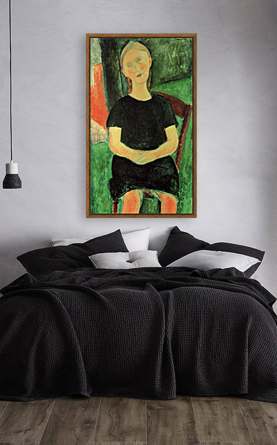 Modigliani - Sitting girl by Modigliani
