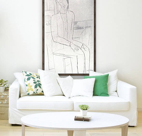 Modigliani - Sitting man by Modigliani