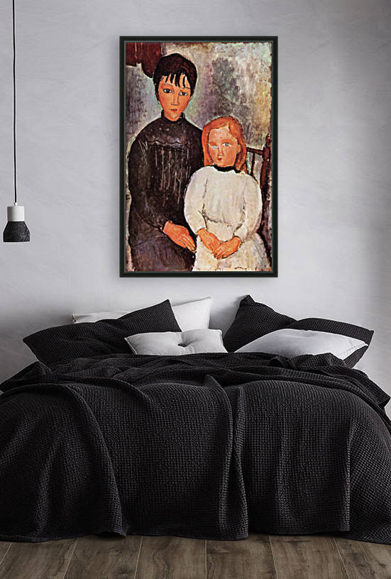 Modigliani - Two children by Modigliani
