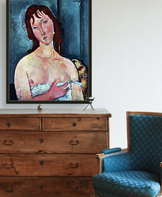 Modigliani - Young Frau by Modigliani