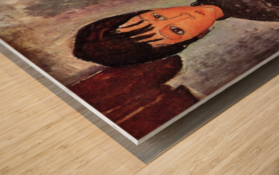 Modigliani - Two children Wood print