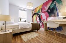 Colored flowers Mural print