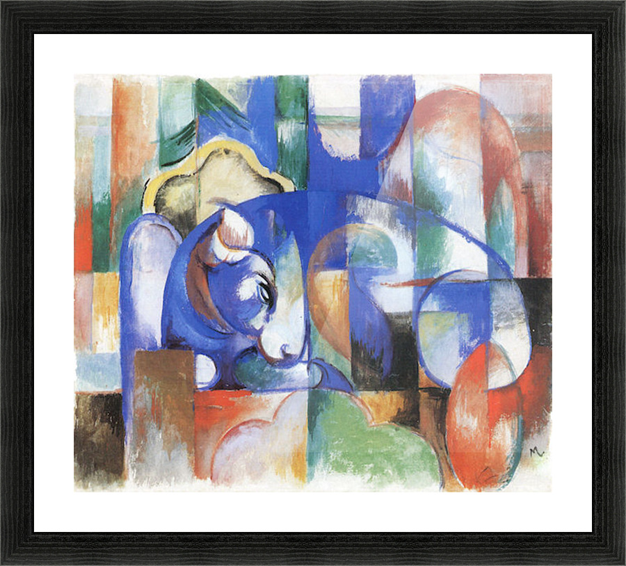 Bull Picture Frame print