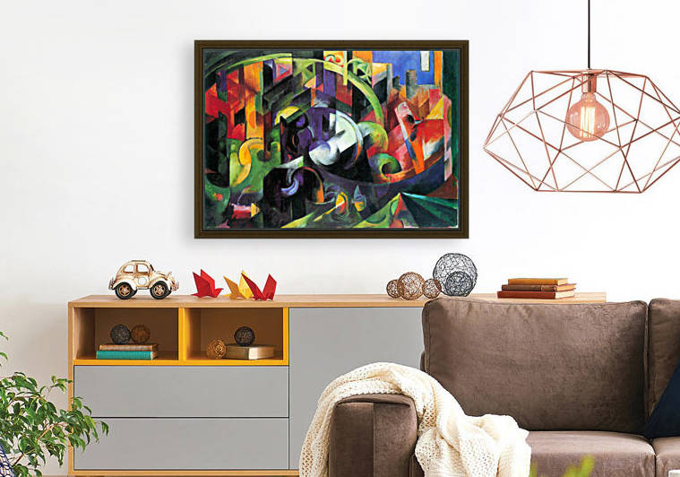Abstract with cattle by Franz Marc