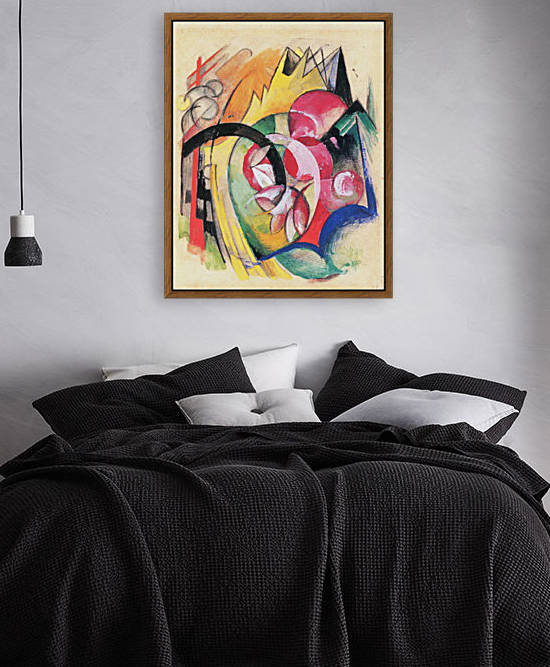 Colored flowers by Franz Marc