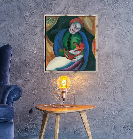 Girl with a Cat II by Franz Marc