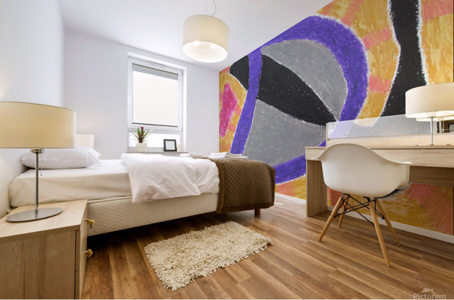 cat eye subi Mural print