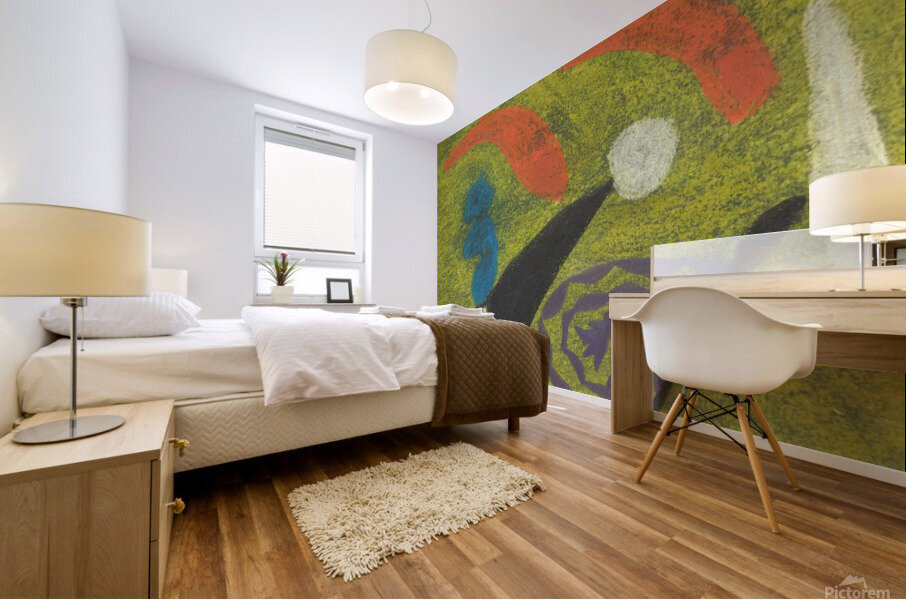 yellow sea subi Mural print
