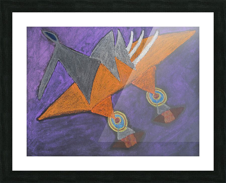 flying being subi Picture Frame print