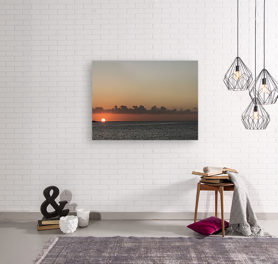 Roatan sunset Reproduction