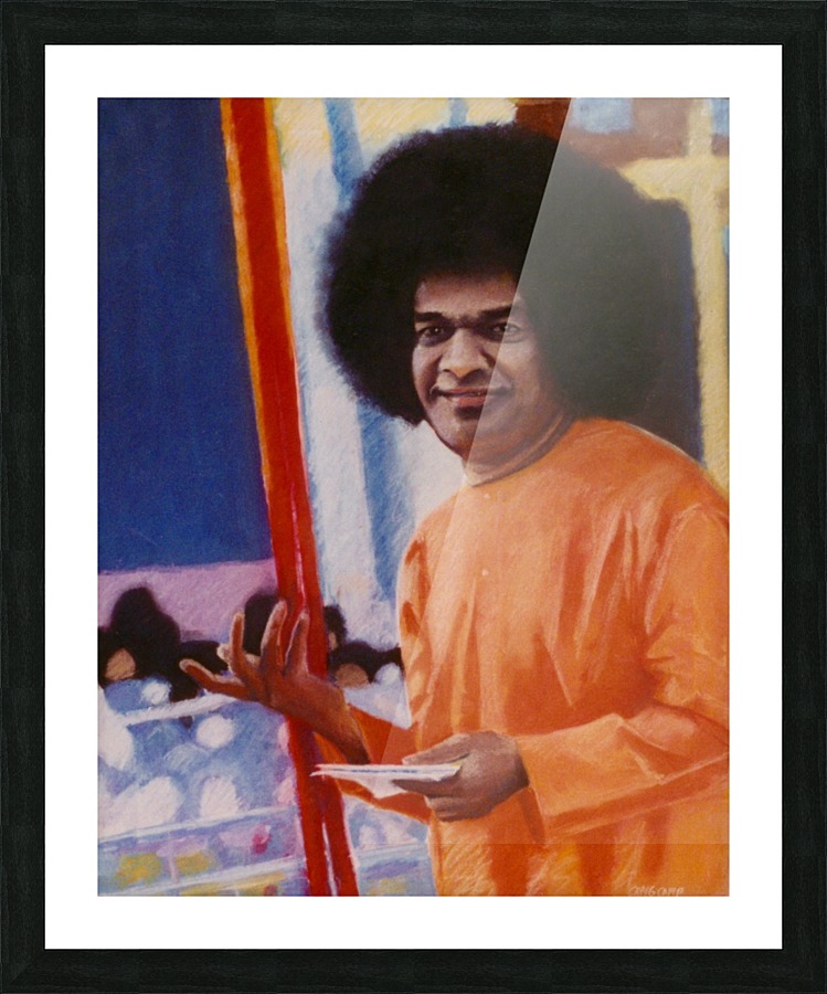 Sathya Sai Baba Picture Frame print