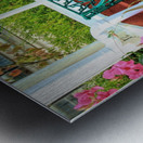 An Inviting Bench  Metal print