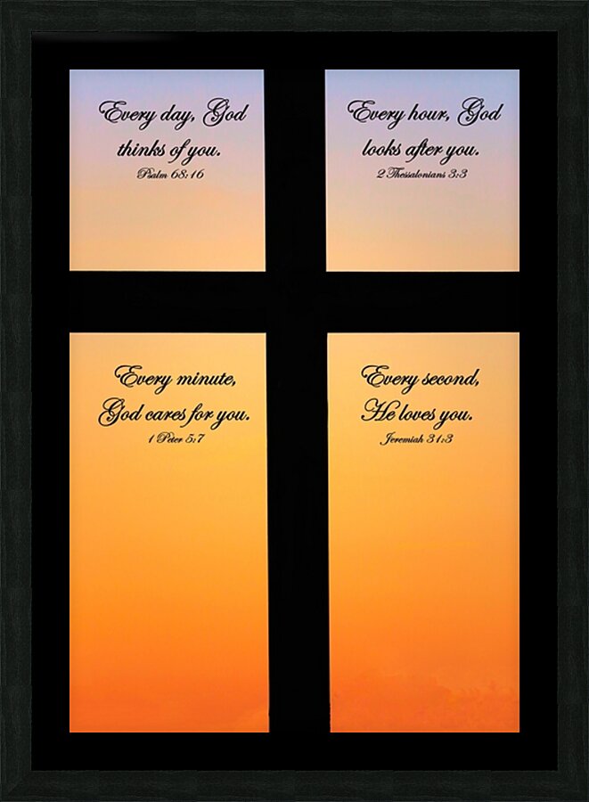 Gods Time Picture Frame print