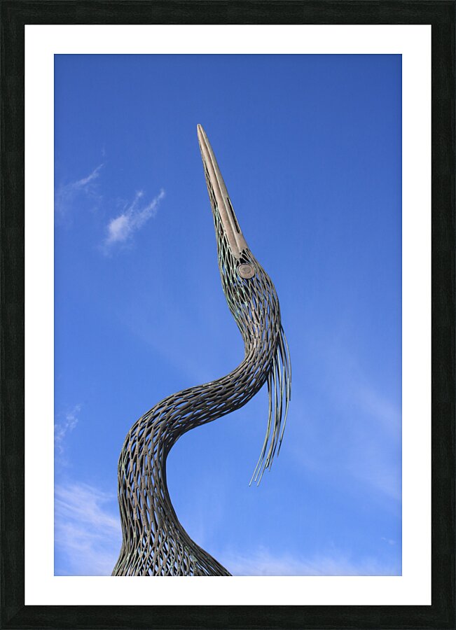 Heron Profile Picture Frame print