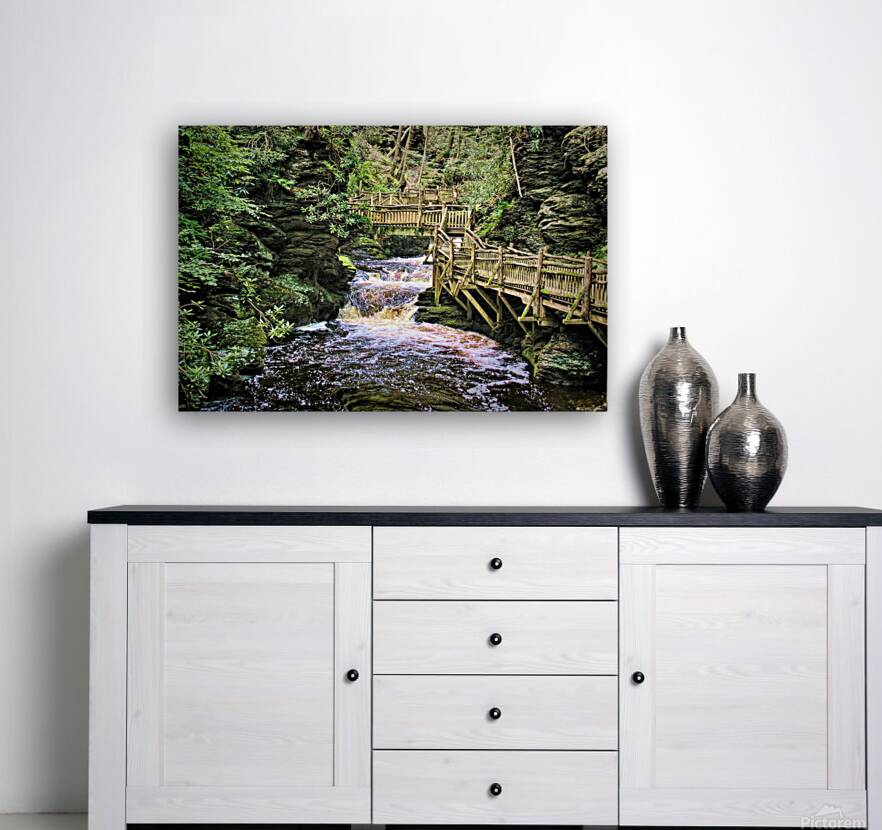 Upper Gorge At Bushkill Falls Reproduction